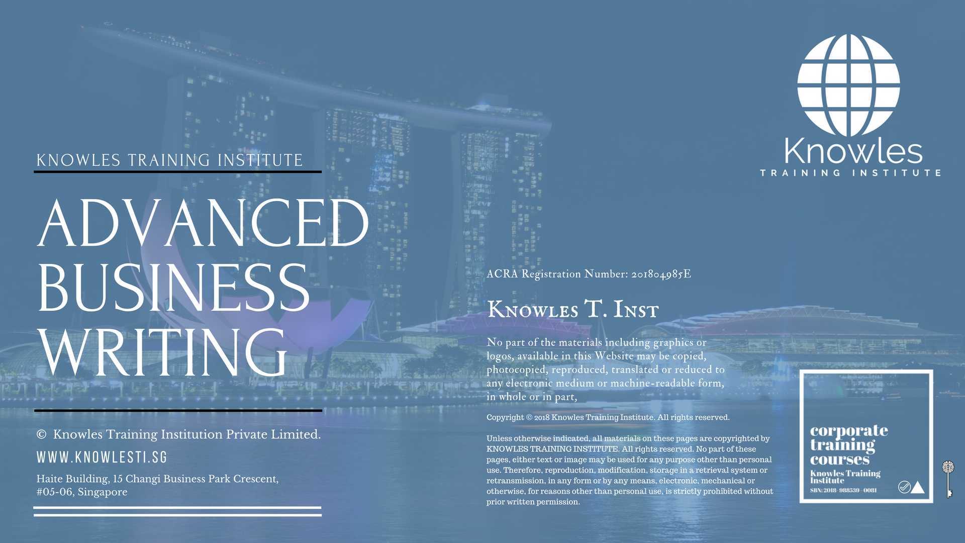 Advanced Business Writing Training Course in Kenya