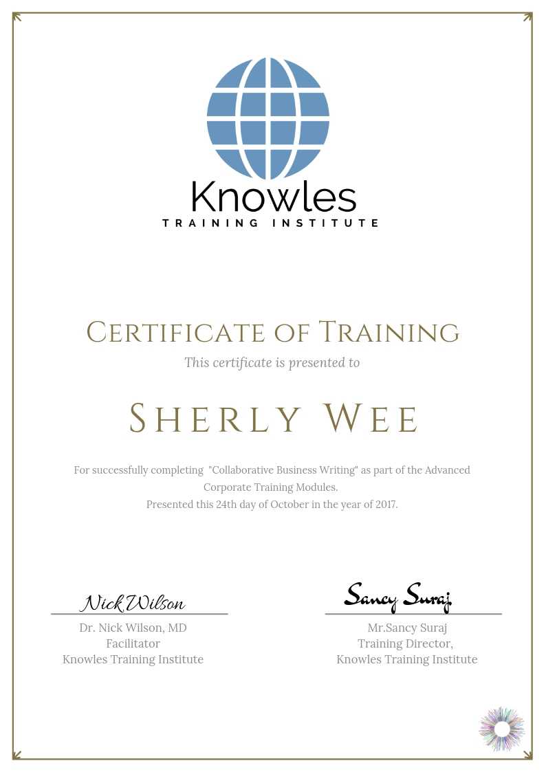 Collaborative Business Writing Course in Kenya Certificate