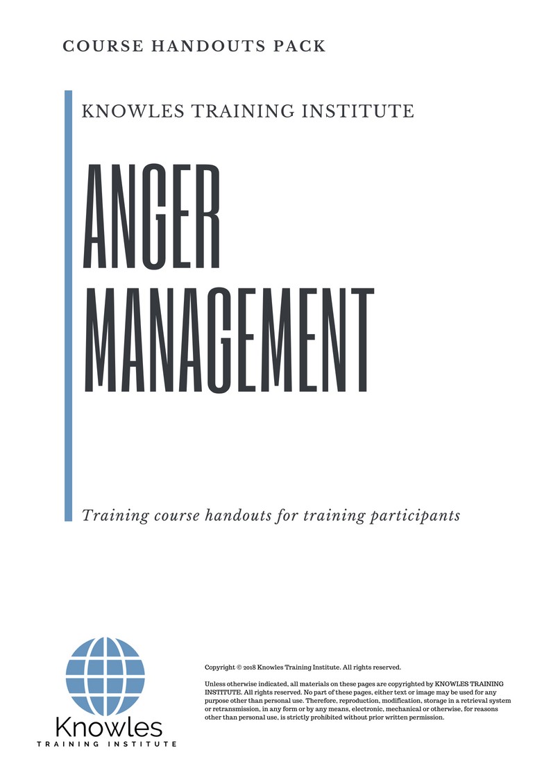 Course Handouts For Anger Management Training Course in Kenya
