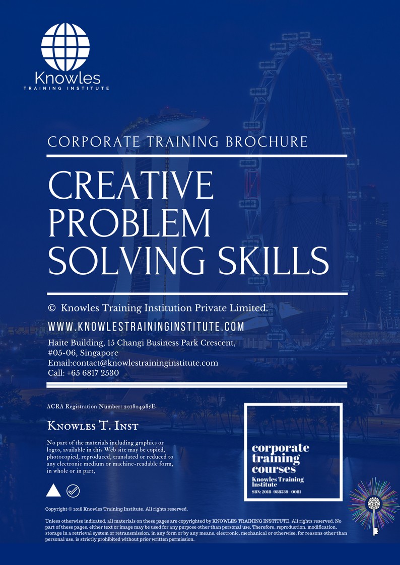 Creative Problem Solving Skills Training Course in Kenya Brochure