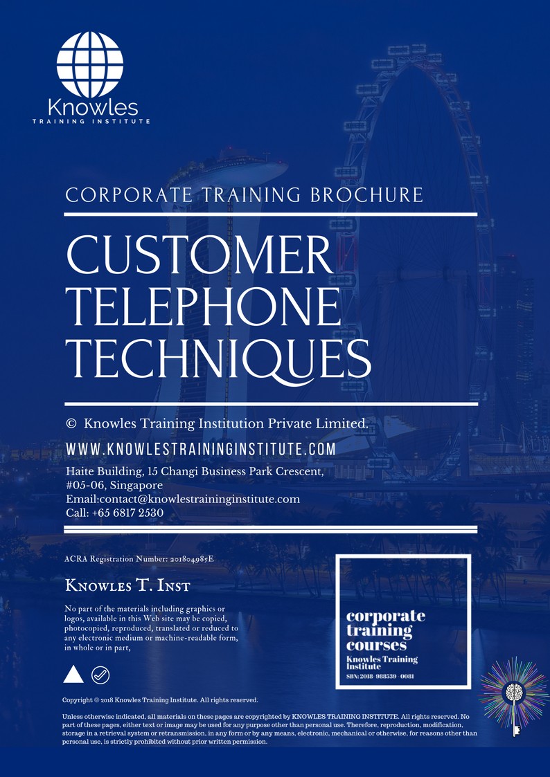 Customer Telephone Techniques Course in Kenya Brochure