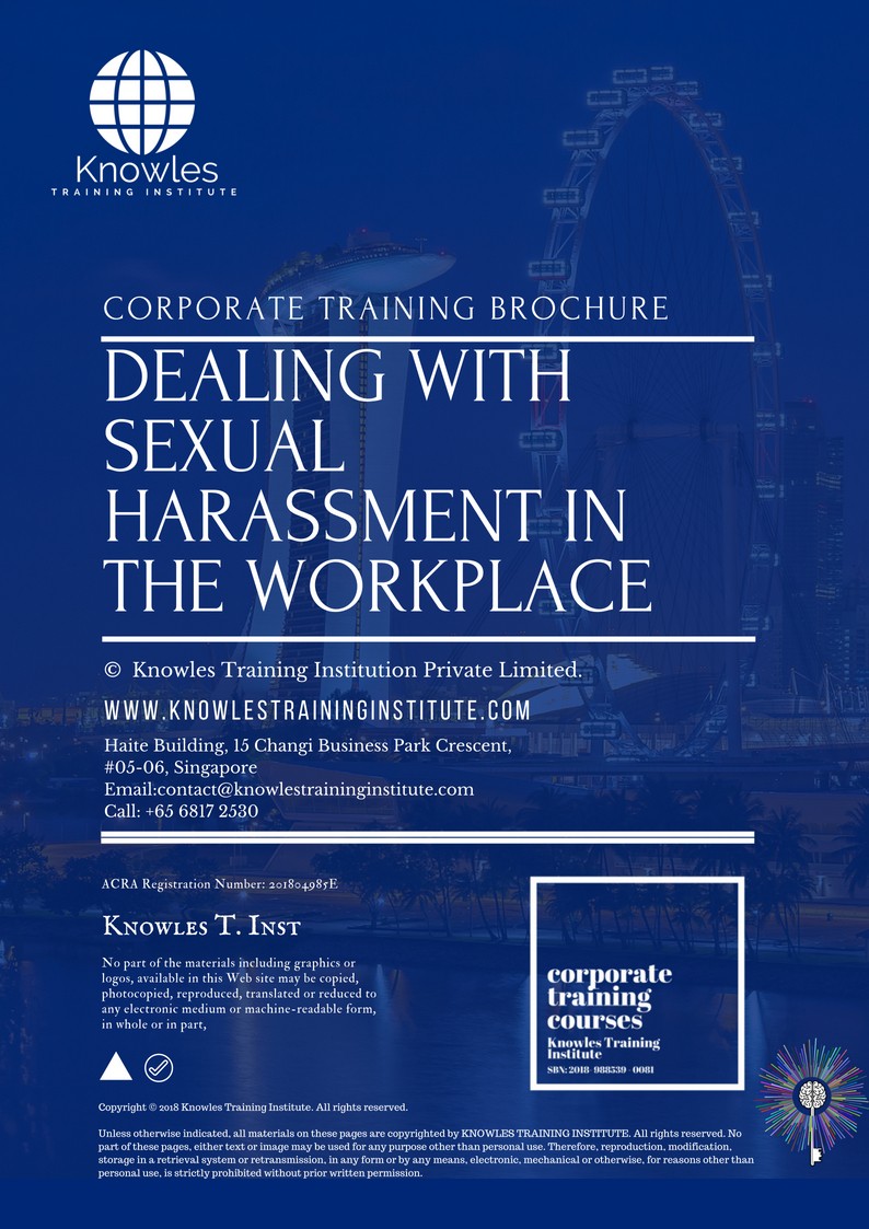Dealing With Sexual Harassment In The Workplace Course in Kenya Brochure