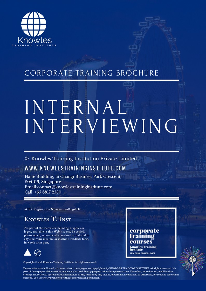 Internal Interviewing Training Course in Kenya Brochure