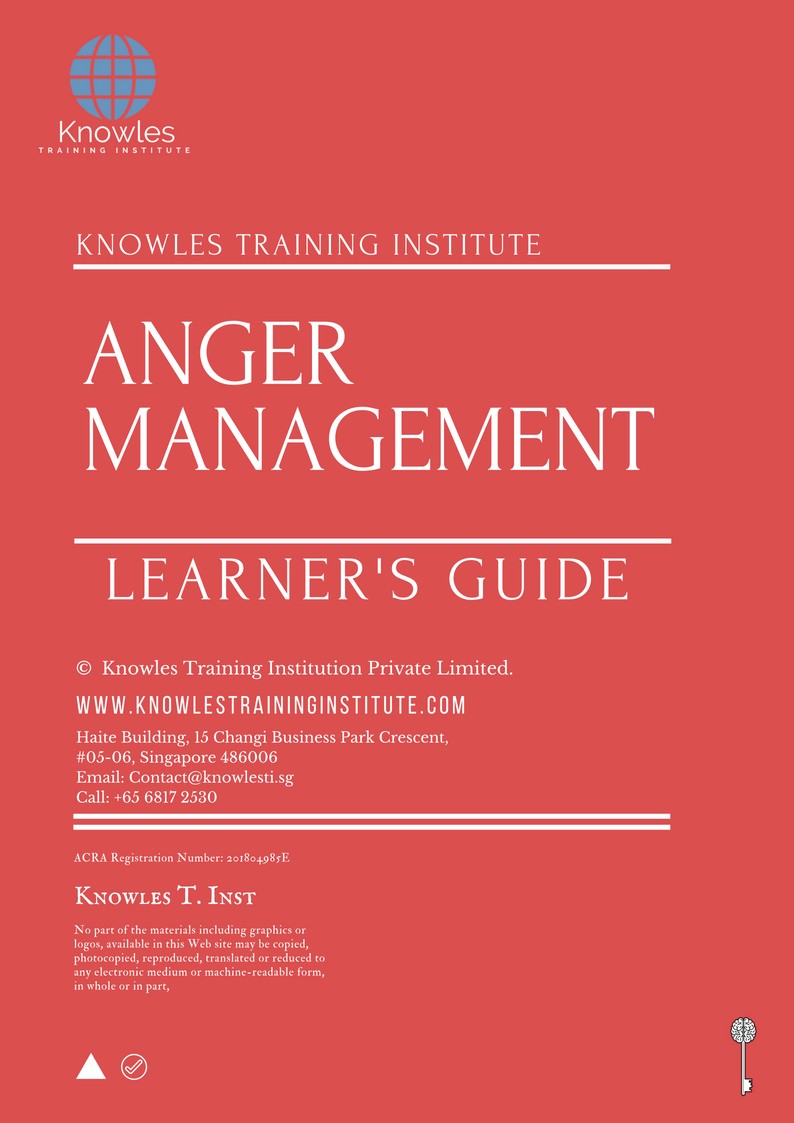 Learner’s Guide For Anger Management Training Course in Kenya