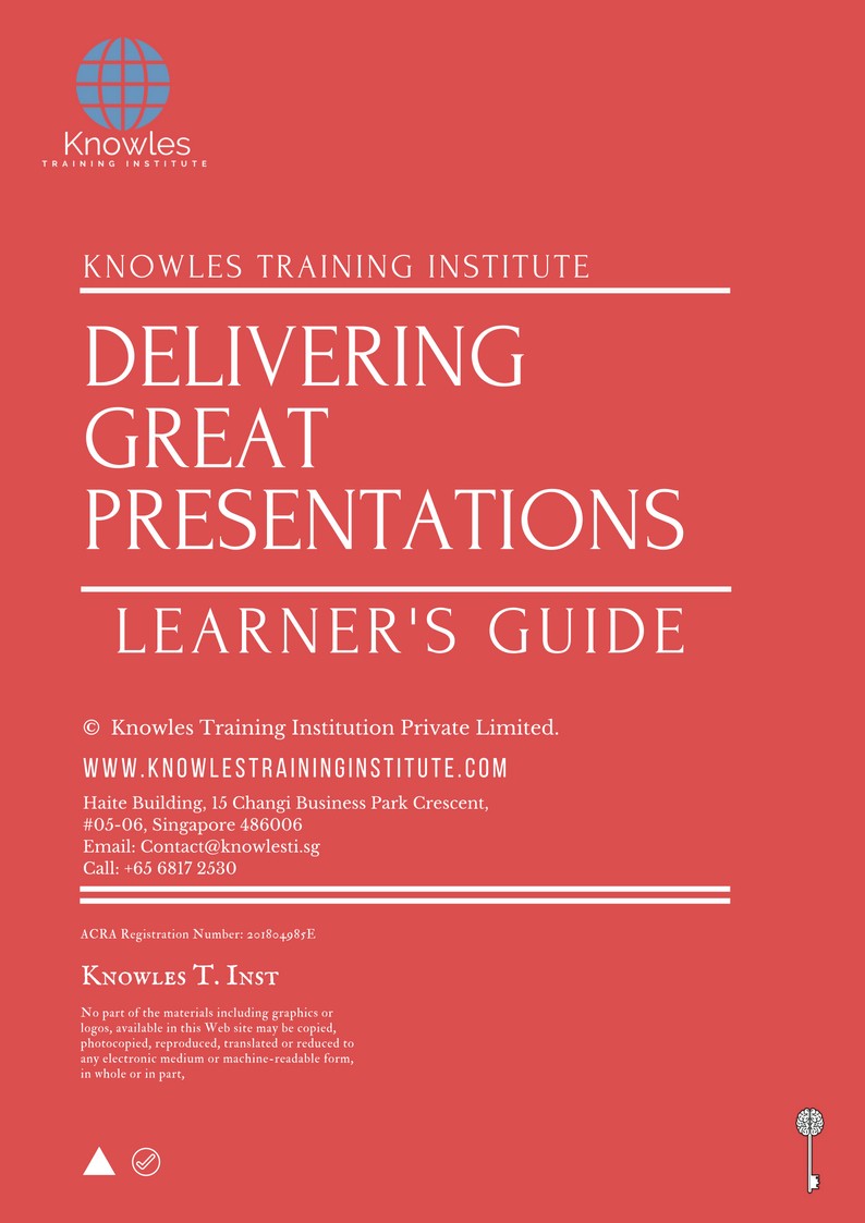 Learner’s Guide For Delivering Great Presentations Training Course in Kenya