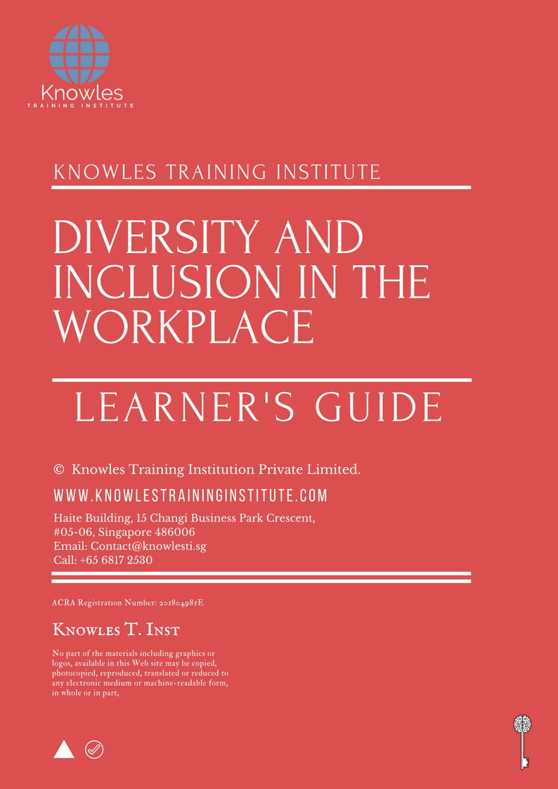 Learner’s Guide For Diversity And Inclusion In The Workplace Training Course in Kenya