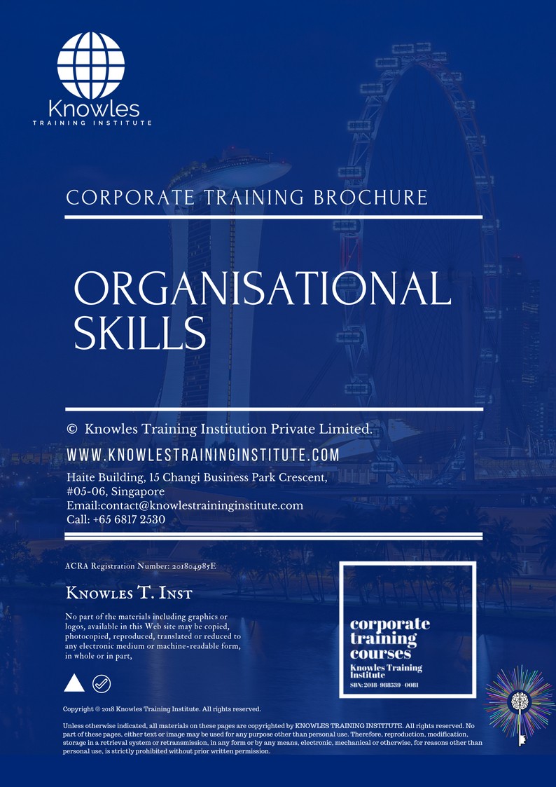 Organisational Skills Training Course in Kenya Brochure