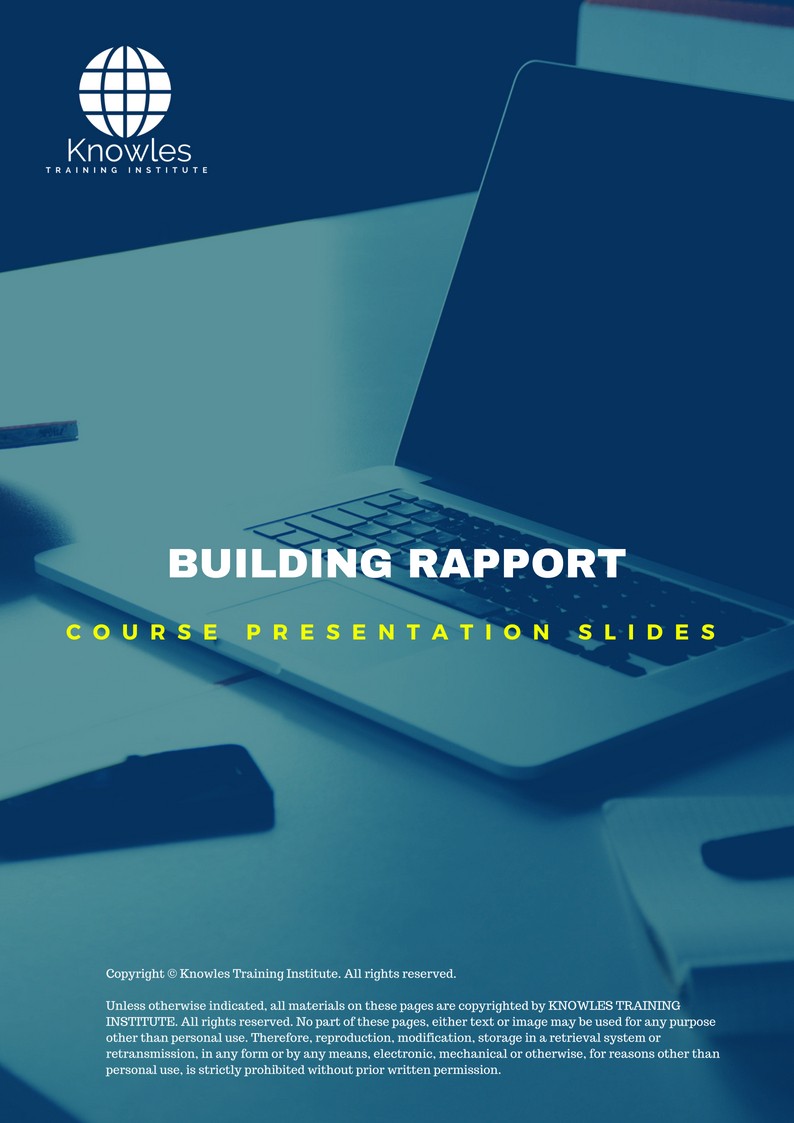 PPT Slides Used During Course For Building Rapport Course in Kenya