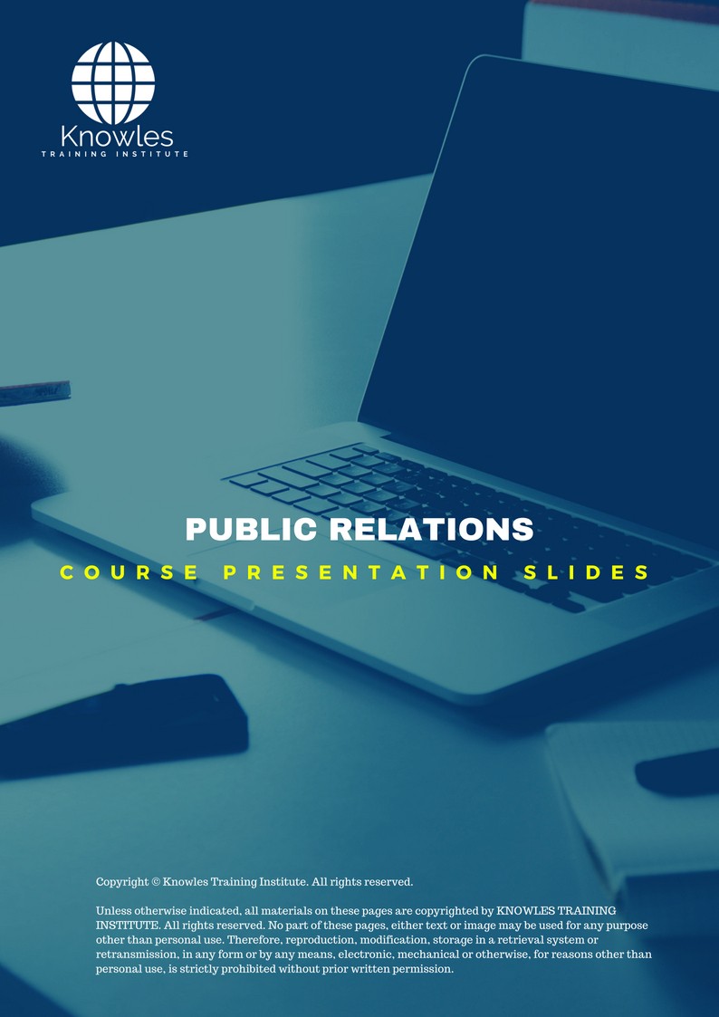 PPT Slides Used During Course For Public Relations in China’