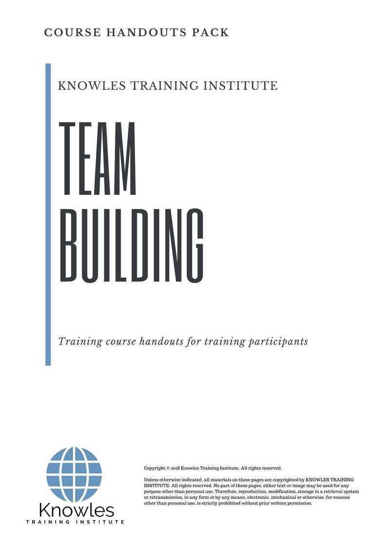 Team Building Training Course in Kenya Handouts