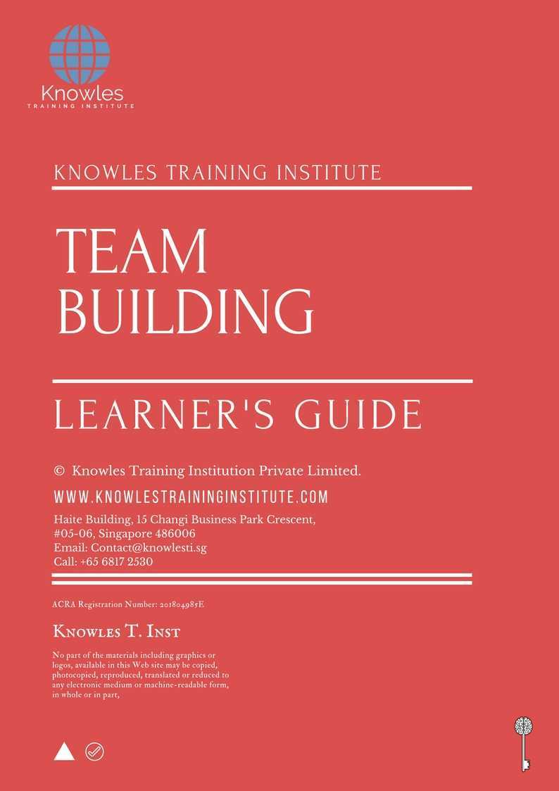Team Building Training Course in Kenya Learner’s Guide